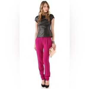 Diane Von Furstenberg DVF Pink Work Pants sz 12